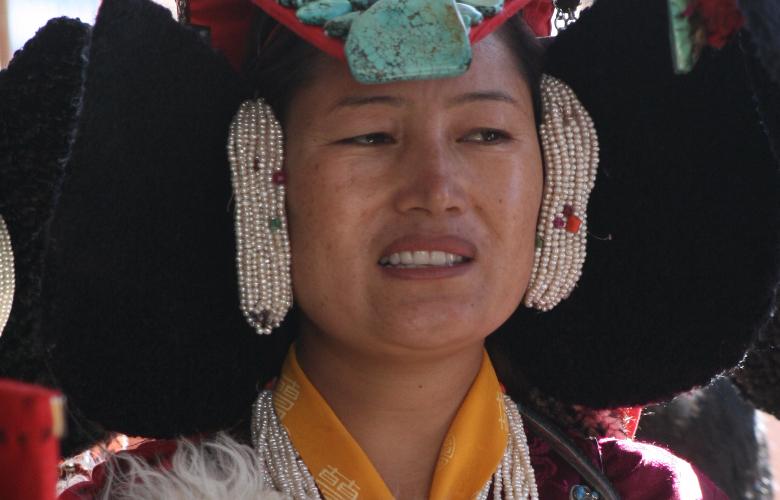 Ladakhi Women with ornament,Ladakh-India.Pic.Dorjey Daya